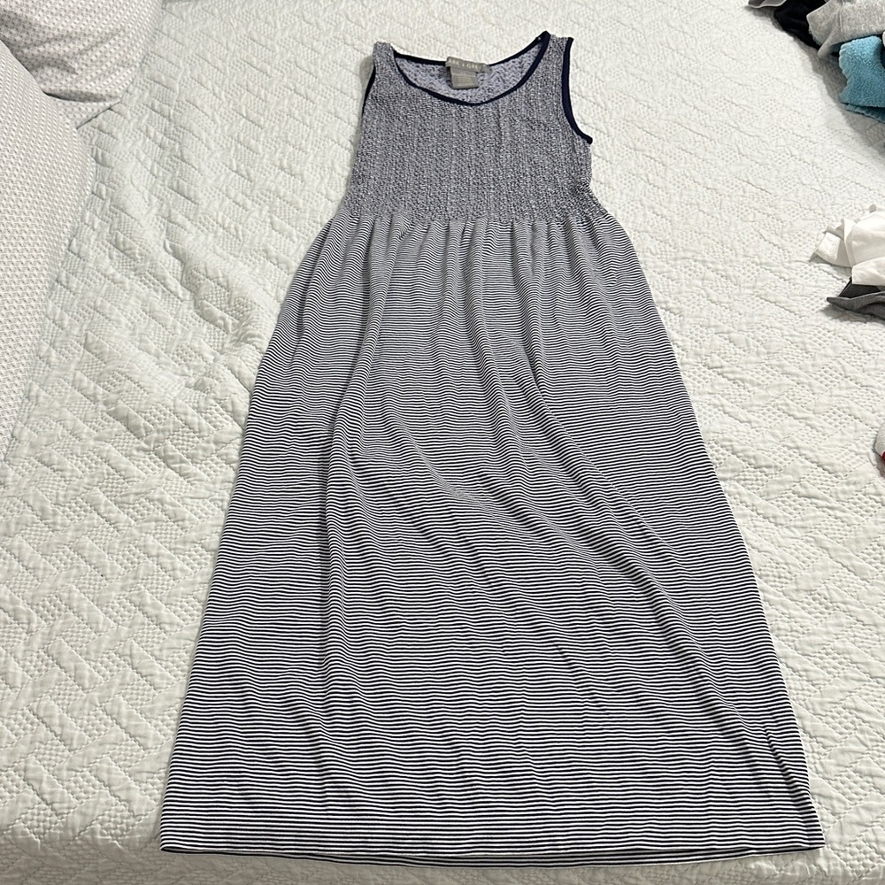 Striped Sleeveless Maxi Dress